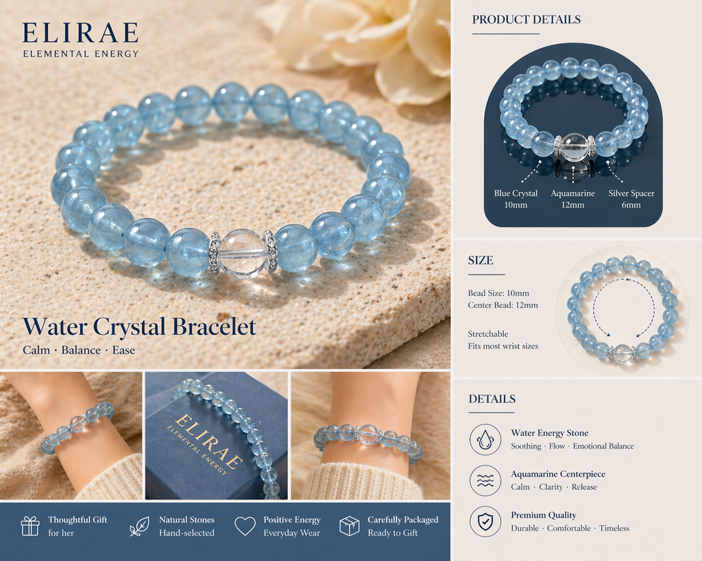 Water Energy Bracelet for Calm & Balance